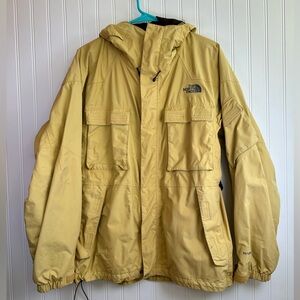Men’s The North Face HyVent Jacket Mustard/Yellow Size Medium